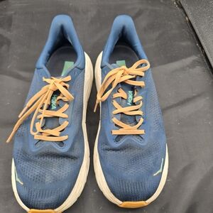 Hoka Men's Navy and‎ Orange Athletic Shoes